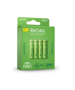 Акумулаторна Батерия GP R03 AAA 1000mAh NiMH 100AAAHCE-EB4 4 бр. в опаковка