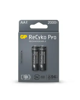 Акумулаторна Батерия GP R6 AA 2000mAh RECYKO + PRO 210AAHCB-EB2 NiMH /до 1500 цикъла/  2 бр. в опаковка