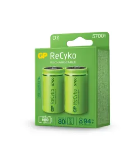 Alternative view of Акумулаторна Батерия GP R20 D 5700mAh NiMH Recyko 2 бр. в опаковка GP