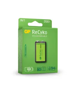 Alternative view of Акумулаторна Батерия GP R22 8.4V 200mAh RECYKO 20R8HN-GB1 NiMH 1бр. в опаковка GP