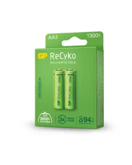 Alternative view of Акумулаторна Батерия R6 AA 130AAHC-EB2 1300mAh NiMH 2 бр. в опаковка GP