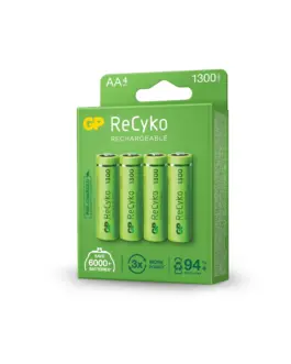 Alternative view of Акумулаторна Батерия R6 AA 130AAHC-EB4 1300mAh NiMH 4 бр. в опаковка GP