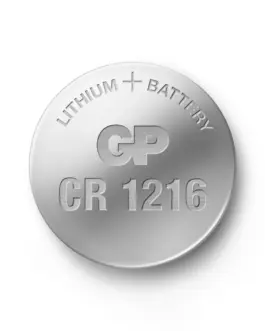 Alternative view of Литиева бутонна батерия GP CR-1216, 3V, 5 бр. в блистер, цена за 1 бр.