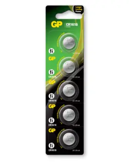 Литиева бутонна батерия GP CR 1616 3V 5 бр. в блистер /цена за 1 бр./