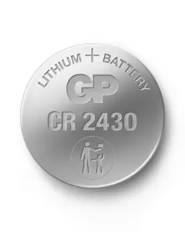 Alternative view of Бутонна батерия литиева GP CR2430, 3V,  5 бр. в блистер, цена за 1 бр.