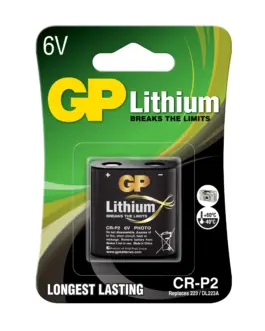 Фото литиева батерия GP CR-P2 6V