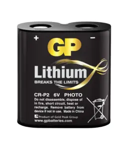 Alternative view of Фото литиева батерия GP CR-P2, 6V