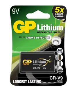 Литиева батерия GP CRV9 9V 1бр. блистер /за детектори на
