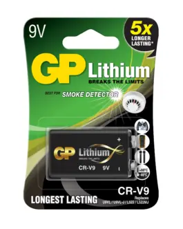 Литиева батерия GP CRV9 9V 1бр. блистер /за детектори на
