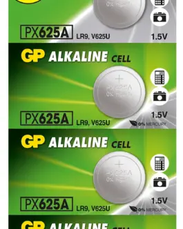 Алкална батерия GP LR9 625A 1.5V за глюкомери и дистанционни 5 бр. в блистер цена за 1