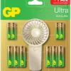GP SUMMER PACK Алкални батерии  ULTRA AA x 12 бр. + ULTRA AAA x 12 бр. + Fan/ Вентилатор/  GP