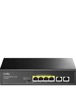 Суич Cudy GS1006P 6 x портов 10/100/1000Mbps PoE 65W
