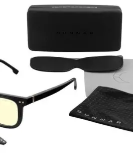 Комплект GUNNAR Cupertino Onyx с два вида стъкла Amber и Clear с калъф