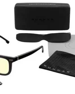 Комплект GUNNAR Cupertino Onyx с два вида стъкла Amber и Clear с калъф