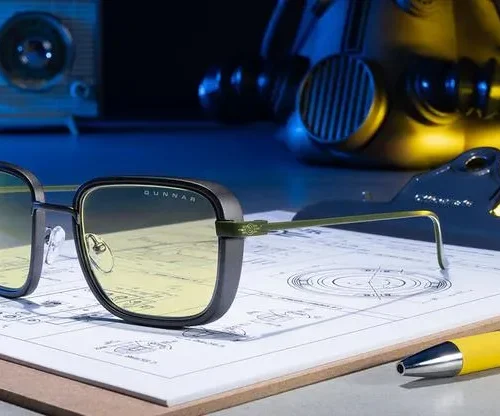 Геймърски очила GUNNAR Fallout Vault 33 Gunmetal/Olive –