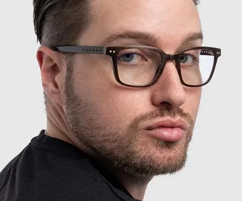 Alternative view of Компютърни очила GUNNAR Muir Ebony (wood), Clear Pro