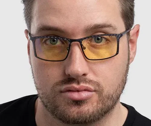 Компютърни очила GUNNAR Plaid Graphite – Amber