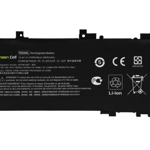 Батерия за лаптоп HP Omen 15-AX 15-AX052NW 15-AX204NW 15-AX205NW 15-AX212NW 15-AX213NW Pavilion 15-BC050NW TE04XL 15