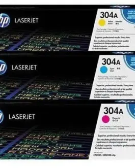 КОМПЛЕКТ 3 КАСЕТИ ЗА HP Color Laserjet CP 2025/CM 2320 MFP - TRIPLE PACK - C/M/Y - CC531A/CC532A/CC533A -  /304A/ - PN