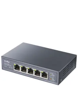 Alternative view of Суич Cudy HS105, 5x2.5G портов Gigabit Ethernet (RJ45), Метален корпус