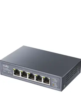 Alternative view of Суич Cudy HS105, 5x2.5G портов Gigabit Ethernet (RJ45), Метален корпус