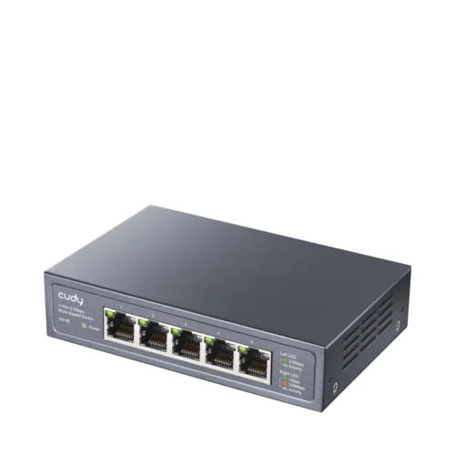 Alternative view of Суич Cudy HS105, 5x2.5G портов Gigabit Ethernet (RJ45), Метален корпус