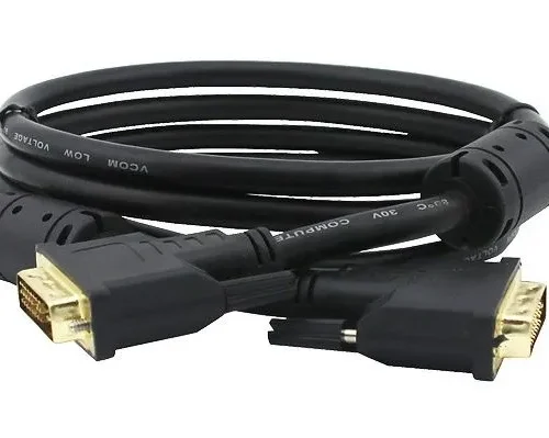 VCom Кабел DVI 24+1 Dual Link M / M +2 Ferrite - CG441GD-1.8m