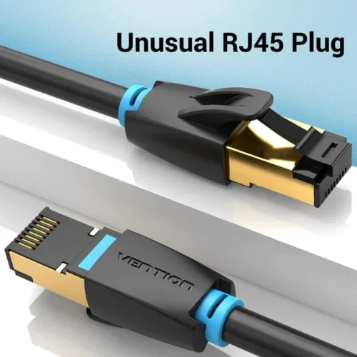 Alternative view of Vention удължителен кабел Cat.8 SSTP Extension Patch Cable 2M Black 40Gbps - IKHBH