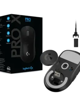 Alternative view of ГЕЙМЪРСКА МИШКА LOGITECH PRO X SUPERLIGHT - Wireless - Black - PN 910-005880
