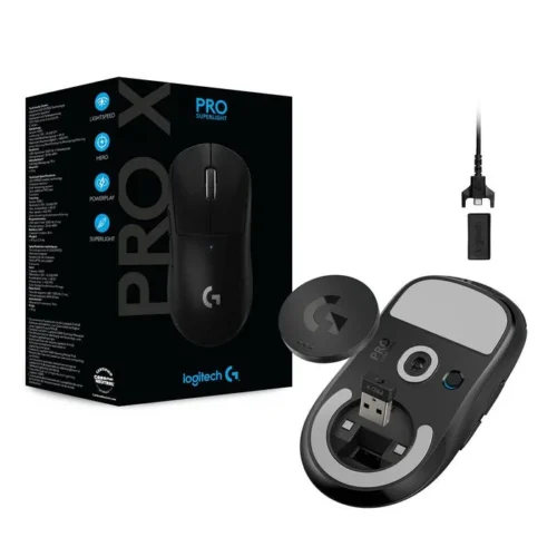 Alternative view of ГЕЙМЪРСКА МИШКА LOGITECH PRO X SUPERLIGHT - Wireless - Black - PN 910-005880