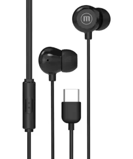 Alternative view of Слушалки тапи с микрофон MAXELL IN-BAX, USB-C