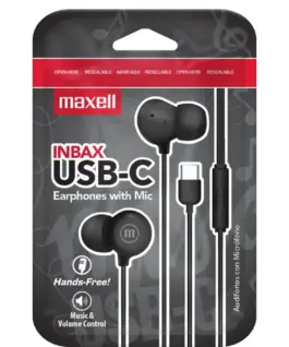 Слушалки тапи с микрофон MAXELL IN-BAX USB-C