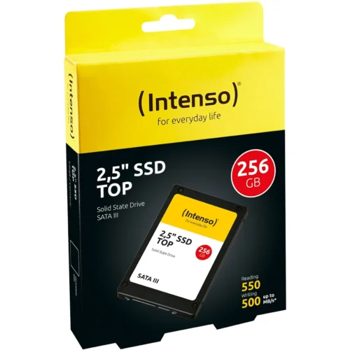 Alternative view of ВЪТРЕШЕН ТВЪРД ДИСК Intenso SSD Top - 256 GB - 2,5" - SATA 6 GB/s - PN 3812440