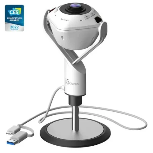 Камера за видеоконференции j5create JVU368360°Full HD 1080pUSB UVC/UAC plug-and-playHDRAI