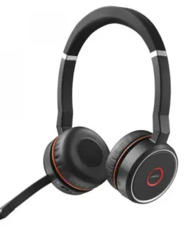 Alternative view of Безжични слушалки Jabra Evolve 75 SE, MS, Bluetooth, Черни