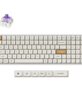 Геймърска механична клавиатура Keychron K4 HE Special Edition White - Wireless Full