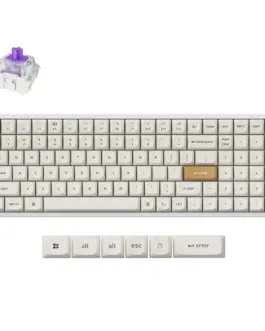 Геймърска механична клавиатура Keychron K4 HE Special Edition White - Wireless Full