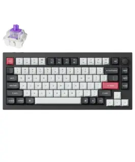 Механична клавиатура Keychron Q1 HE QMK 75% Carbon Black - Wireless