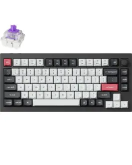 Механична клавиатура Keychron Q1 HE QMK 75% Carbon Black - Wireless