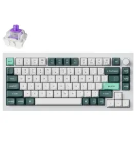 Механична клавиатура Keychron Q1 HE QMK 75% Shell White - Gateron Double-Rail Magnetic Nebula