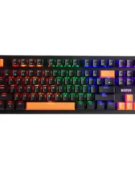 Marvo механична геймърска клавиатура Gaming Mechanical keyboard 87 keys Orange caps TKL -