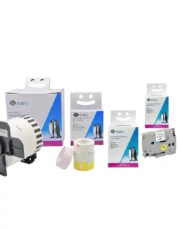 ЛЕНТА ЗА ЕТИКЕТНИ ПРИНТЕРИ GG-AT-90DW/GG-AH-100DW/ZEBRA GX/GK420/430 - BLACK ON WHITE - 102 mm x 25 mm x 500 pcs - PN