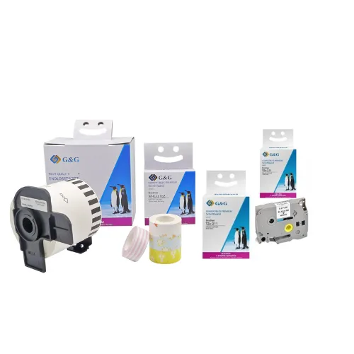 ЛЕНТА ЗА ЕТИКЕТНИ ПРИНТЕРИ RM-GG-810/DYMO LM 160/RHINO 6000 - BLACK ON WHITE - 6 mm x 700 m - PN