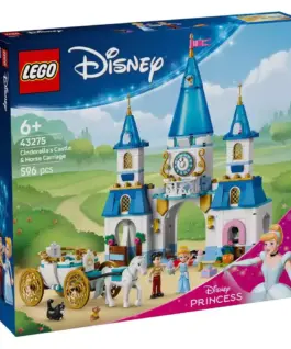 LEGO Princess Cinderella's castle and horse-drawn carriage- 43275