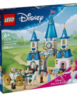 LEGO Princess Cinderella's castle and horse-drawn carriage- 43275