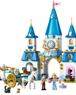 Alternative view of LEGO Princess Cinderella's castle and horse-drawn carriage- 43275