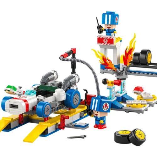 Alternative view of LEGO  Super Mario Mario car - Toads workshop, 72035