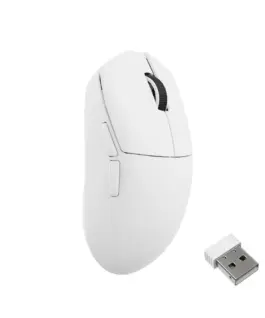 Alternative view of Геймърска Безжична мишка Lemokey G1 8K, Matte White