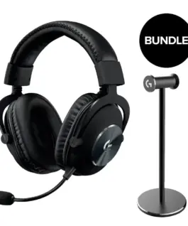 Бъндъл Безжични Геймърски слушалки Logitech PRO X 2 LIGHTSPEED + Поставка за
