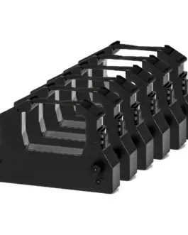 КОМПЛЕКТ 6 ЛЕНТИ ЗА МАТРИЧЕН ПРИНТЕР EPSON LQ-100 (LQ100)/150/150K/ACTIONPRINTER 3250/AP3250 - Black - 6 PCS -  PN RR-EP